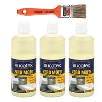 3 Zero Mofo AntiMofo para Teto Parede Armário + Pincel - 1L Eucatex