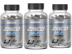 3 Zinco Quelato 29,59mg 180 Cápsulas Biofor - Sem Sabor 3 Zinco Quelato 29,59mg 180 Cápsulas Biofor - Sem Sabor