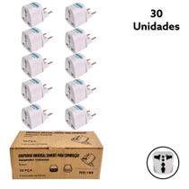 30 Adaptador Tomada Universal Padrão Europeu Uk Para Brasil 30 Adaptador Tomada Universal Padrão Europeu Uk Para Brasil