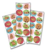 30 Adesivos Decoração Capivara Festcolor Festa Aniversário 30 Adesivos Decoração Capivara Festcolor Festa Aniversário