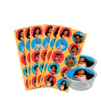 30 Adesivos Festa Moana 2 Decoração Aniversário completo 5cm 30 Adesivos Festa Moana 2 Decoração Aniversário completo 5cm