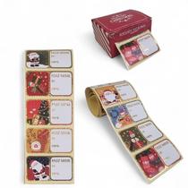 30 Adesivos Natalinos De Para 5,8x3,2 Feliz Natal Variados