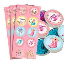 30 Adesivos Redondo decoração festa Meu Jardim 30 Adesivos Redondo decoração festa Meu Jardim