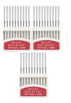 30 Agulhas Orange Overlock Interlock Dcx27 Ponta Bola