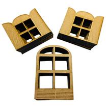 30 Apliques MDF Apliques Janelas Janelinhas Portas Portinhas