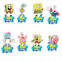 30 Apliques Para Tubetes Bob Esponja