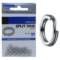 30 Argola Split Ring N8 P/ Isca Artificial Marine Sup 36kg 30 Argola Split Ring N8 P/ Isca Artificial Marine Sup 36kg