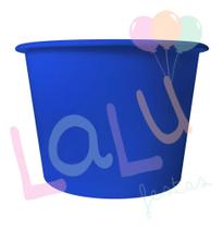 30 Baldes Pipoca 1,5L Festa Lembrancinha Quali - Azul-Escuro