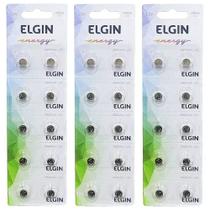 30 Bateria Elgin Lr626 Ag4 377 1.5V Botão Blister Cartela