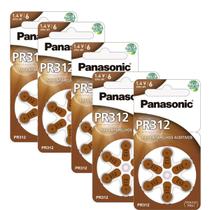 30 Baterias Auditivas Zinc Air Pr-312 Panasonic -(5 Cartelas)