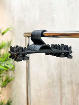 30 Cabides Plástico Preto Modelo Saia Calça + Presilhas 10 mm