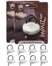30 Cadeado Node Com Cabo Flexivel Branco 30 Cadeado Node Com Cabo Flexivel Branco