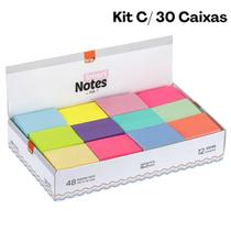 30 Caixa De Bloco Adesivo Smart Notes Mix 12 Cores c/48 Unidades BRW 30 Caixa De Bloco Adesivo Smart Notes Mix 12 Cores c/48 Unidades BRW