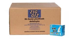 30 Caixa Giz Lousa Colorido Para Quadro Negro C/50 Unidades