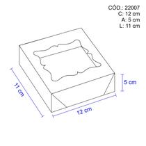 30 caixa visor brigadeiros presente multiuso papel 11x5x12