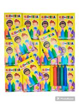 30 Caixinha Mini Giz De Cera 5 Cores 5 Cms Atacado Kit Festa Aniversario Infantil Prenda Colorido