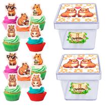 30 Caixinhas Capivara e 50 Toppers