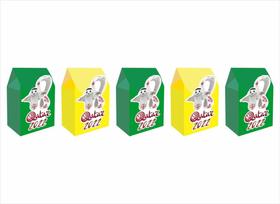 30 Caixinhas MILK para doces Copa do Qatar 2 Verde e Amarelo