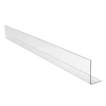 30 Cantoneira Gôndola Cristal 90cm Resistente Somos Fábrica