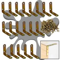 30 Cantoneira Reforço 5cm Montagem De Moveis Com Parafusos