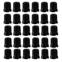 30 Capa De Porca Cromada Sextavada Preta Black 27mm