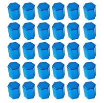 30 Capa De Porca Hungara Azul Metalizada Caminhão 32/33mm 30 Capa De Porca Hungara Azul Metalizada Caminhão 32/33mm