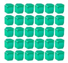 30 Capa De Porca Mini Hungara Verde Metalizada Caminhão 32/33mm