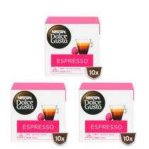 30 Cápsulas Café Torrado Moído Espresso Nescafé Dolce Gusto