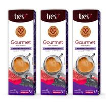 30 Cápsulas Café Três Corações Gourmet Mogiana Paulista