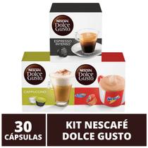 30 Capsulas Dolce Gusto, Capsula Café Espresso, Nescau, Cappuccino - Nescafé