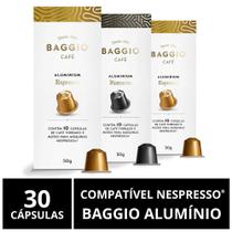 30 Cápsulas Para Nespresso, Baggio Café, Alumínio - Baggio Cafe