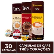 30 Cápsulas Três Corações, Bebida Cremosa