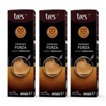 30 Cápsulas Três Corações, Café Forza (Intensidade 10)
