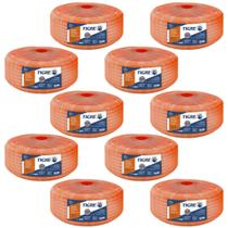 30 Conduítes Conrrugado Tigreflex 25m Laranja Em Pvc 32mm