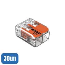 30 Conectores Automáticos Até 6,0MM 2 Polos 41A 221-612 - Wago 30 Conectores Automáticos Até 6,0MM 2 Polos 41A 221-612 - Wago