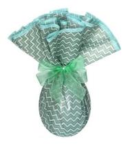 30 Embalagens Para Ovos De Páscoa 100gr Tecido 40cm