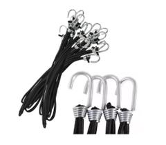 30 Extensor Elástico Para Lona De Caminhão Preto 35cm