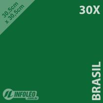 30 Folhas Color Plus 30,5x30,5cm 180g Brasil Verde Bandeira