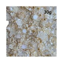 30 g/saco misto barroco rosa imitação pérola arco acessórios faça você mesmo