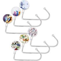 30 Gancho De Mesa Meia Metal Com Flores Para Pendurar Clipes Grampo De Escrivaninha Bolsas