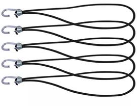 30 Gancho Extensor Elastico Corda Preto Para Lona Caminhão