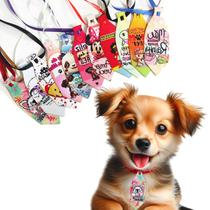30 Gravatinha Cetim Dia das Mães Pet Shop Cachorro e Gato