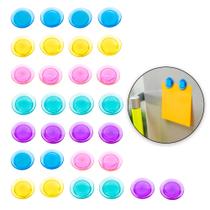 30 Imãs De Geladeira Botton Mural De Fotos Quadro Colorido