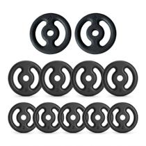 30 kg anilhas 5x2kg 4x3kg 2x4kg kit academia musculacao halteres resistencia treino forca fitness profissional peso livre academia