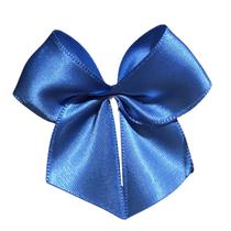 30 Laços/lacinhos de Cetim Nº 5 Artesanal Para Lembrancinhas - Azul Ceu