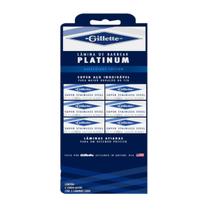 30 Lâminas de Barbear Gillette Platinum Inteiras e Afiadas 30 Lâminas de Barbear Gillette Platinum Inteiras e Afiadas