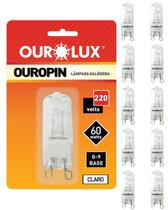 30 Lâmpada Halógena Ouropin 2800K 60w 220v Ourolux