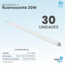 30 Lâmpadas Fluorescente 30w Uv-A