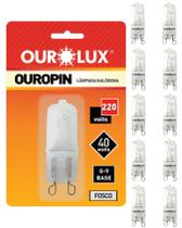 30 Lâmpadas Halógena Bipino G9 40w 220v Ourolux 2800k