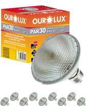 30 Lâmpadas Halógenas Ourolux PAR30 75W 220V Base E27 30G Cor da Luz 2700K Amarelada 30 Lâmpadas Halógenas Ourolux PAR30 75W 220V Base E27 30G Cor da Luz 2700K Amarelada